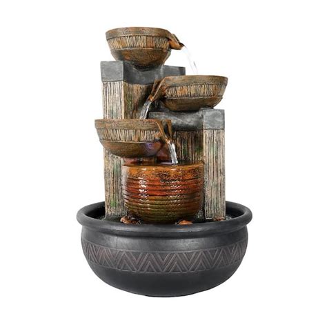 Watnature 157 In Resin Indoor Water Fountain 5 Step Relaxation