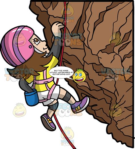 Clipart Rock Climbing Cartoon All Of These Climb Cartoon Vector