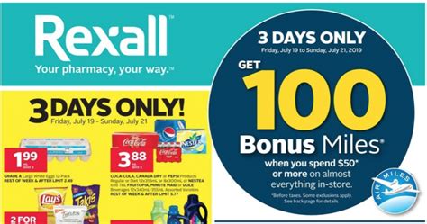 Rexall Pharma Plus Drugstore Canada Coupon And Flyers Deals Get 100