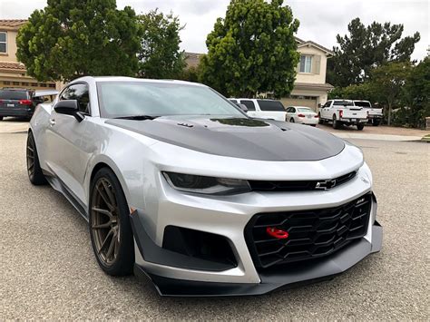 Chevrolet Camaro Zl1 6th Gen Silver With Bronze Bc Forged Eh172 Wheel