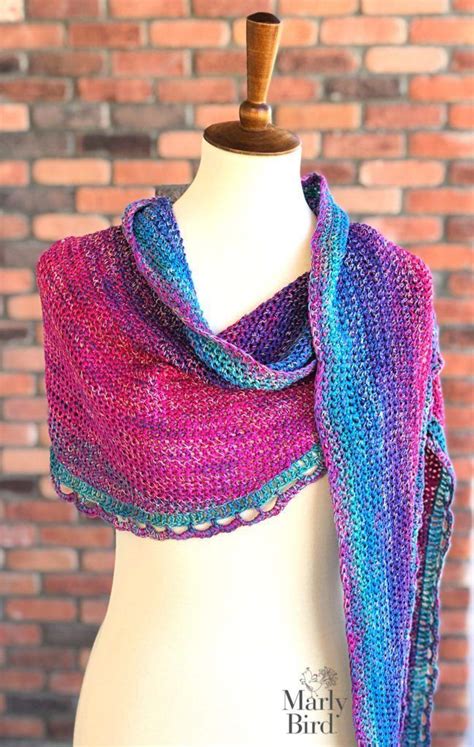 Purl dust shawl knitting pattern by kelene kinnersly. Free Crochet Pattern -- Rainbow Sprinkles Crescent Shawl ...