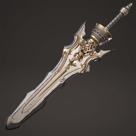 Artstation Fantasy Sword 15 3d Model