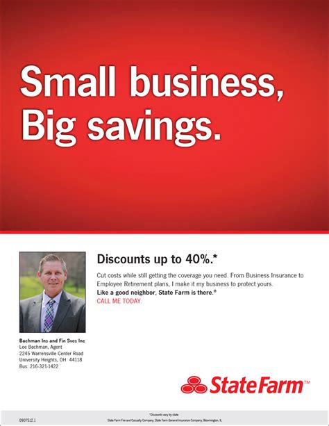 Small Business Big Savings Lee Bachman State Farm Insurance