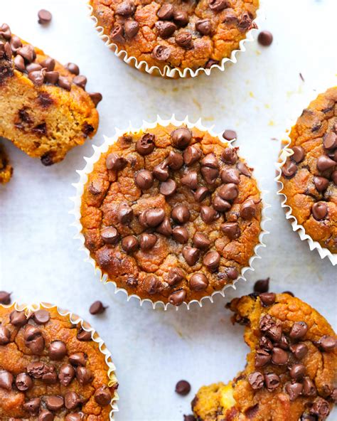 Healthy Pumpkin Protein Muffins Gluten Free Pinch Me Good