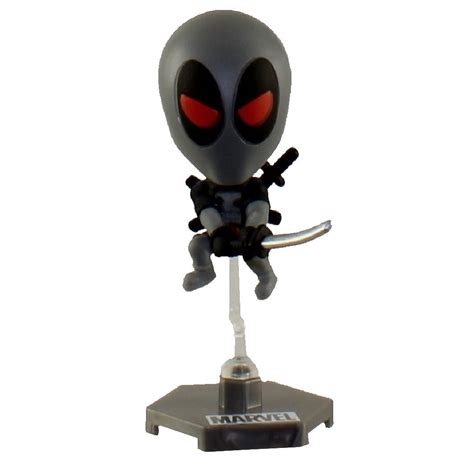 Deadpool Bobblehead Mini Figure Design 4 Grey X Force Suit 2