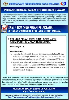 Jika berminat sila emailkan c.v ke srahayu@streamyx.com atau call 03 6186 2934. Jawatan Kosong dan Deskripsi Tugas Pelukis Pelan (Seni ...
