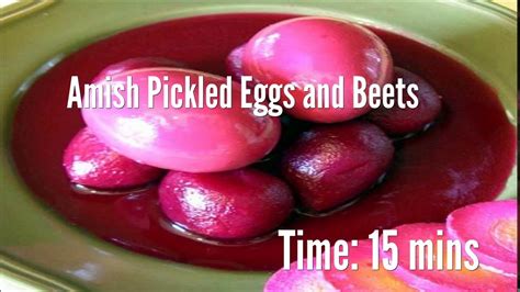 Amish Pickled Eggs And Beets Recipe Youtube