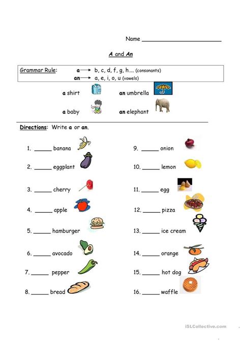 Using A And An Worksheet Free Esl Printable Worksheets Made By