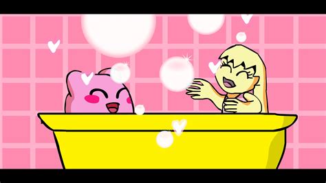 Request Kirby And Tiff Bubble Bath Together By Heiseigoji91 On Deviantart