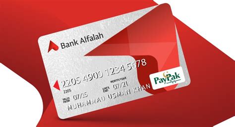 Bank Alfalah Paypak Classic Debit Card Bank Alfalah