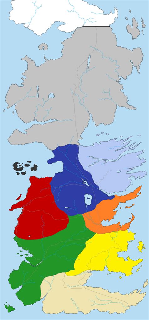 Map Of Westeros By Kokoda39 On Deviantart