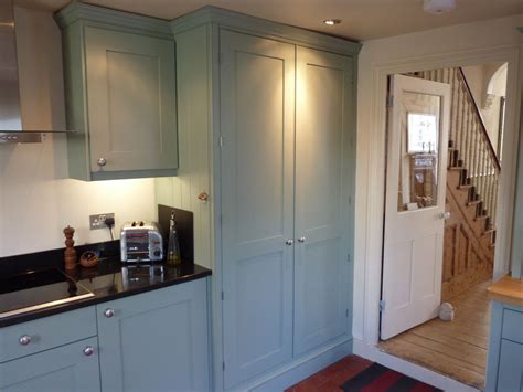 Painting kitchen cabinets is best to do with special cabinet paint, kitchen cabinet paint, cupboard paint or kitchen cupboard paint. blue-grey painted kitchen by Peter Henderson Furniture ...
