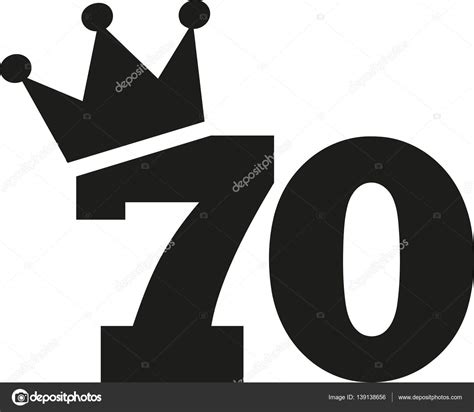The most common 70 birthday clipart material is metal. 70th Birthday number crown — Stock Vector © miceking ...