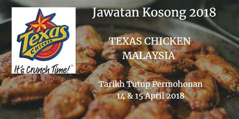 Atendan hospital / pembantu perawatan kesihatan u11. Jawatan Kosong TEXAS CHICKEN MALAYSIA 14 &1 5 April 2018 ...