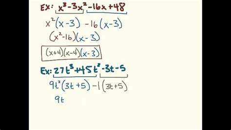 This algebra 2 and precalculus video tutorial explains how to factor cubic polynomials by factoring by grouping method or by. Factor polynomials by grouping and using quadratic form ...