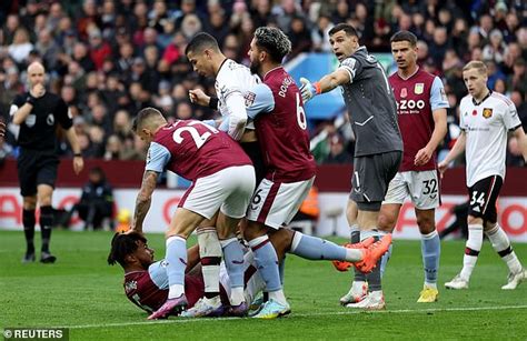 Cristiano Ronaldo And Tyrone Mings Are Caught In On Field Wrestling
