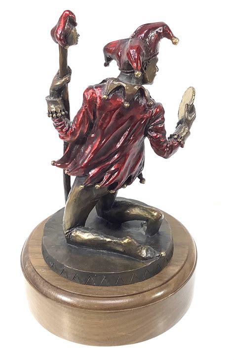 Lot Cold Painted Bronze 610 Jester “reflection“