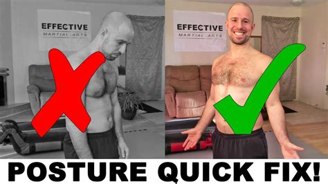 How To Improve Bad Posture Instantly One Simple Exercise Youtube