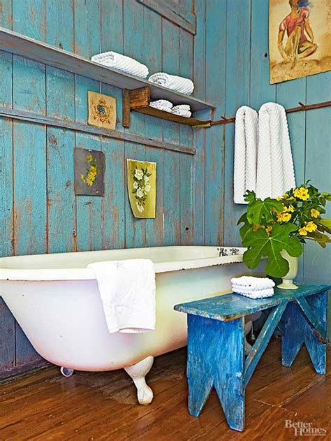 In a softly hued room you don't want a wallpaper to overpower, it should add pattern but without making the room feel busy. 59 Traditional And Rustic Bathroom Decor Idea For A ...