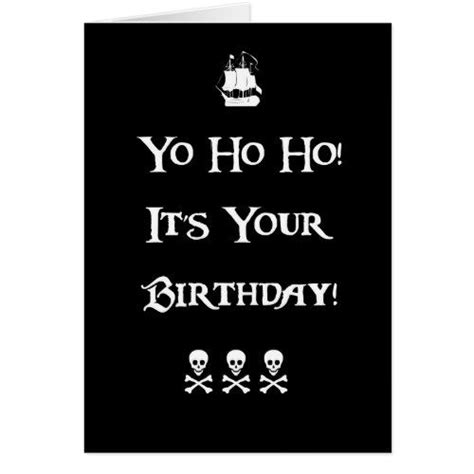 Pirate Humor Birthday Card Pirate Birthday Party