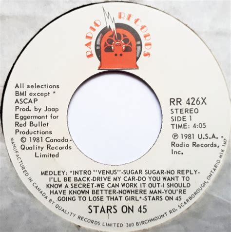 Stars On 45 Stars On 45 1981 Vinyl Discogs