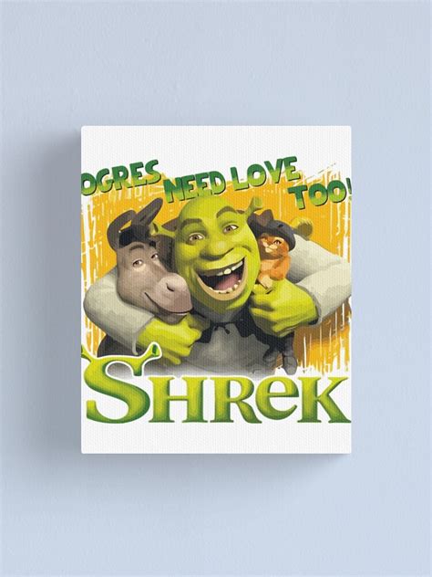 Sexy Shrek Shrek Meme Face Shrek Wazowski Canvas Print For Sale By