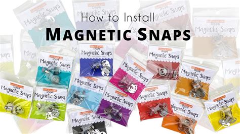 How To Install Magnetic Snaps Youtube