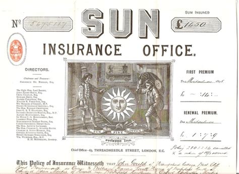 Insurance policies fall into this category of antique financial documents. Antiques Atlas - 1895 Insurance Policy