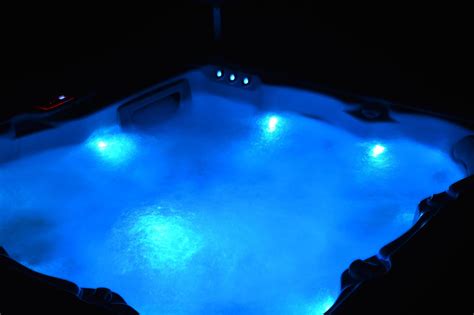 View On A Spa At Night Hot Tub At Night Stock Photo At Vecteezy