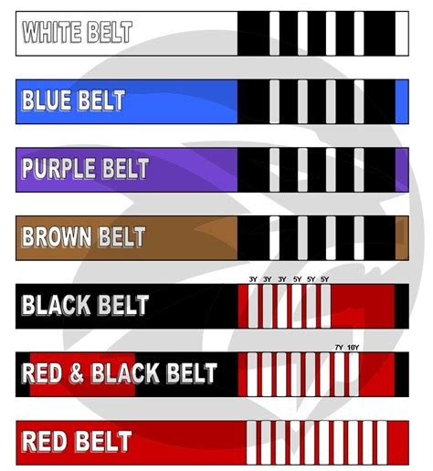 Jiu Jitsu Belt Size Chart