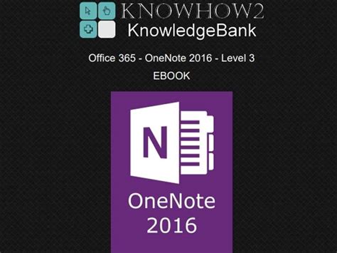 Office 365 Onenote 2016 Level 3 Qintil