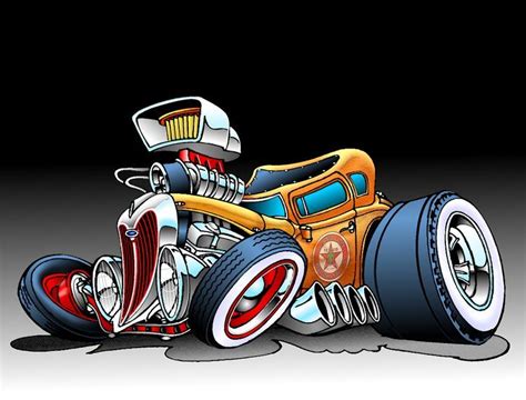 Art Cars Car Cartoon Hot Rods Cars