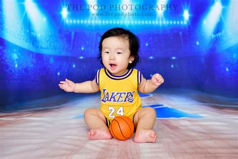 La Lakers Basketball Baby Photo Session Basketball Baby Baby