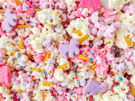 Unicorn Popcorn For A Magical Party Barefoot In The Pines