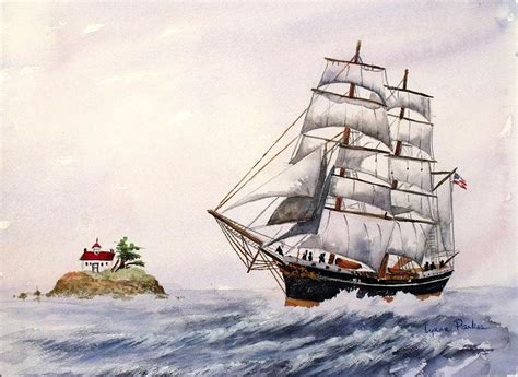 Sailing Ship 1 Painting By Lynne Parker Pixels