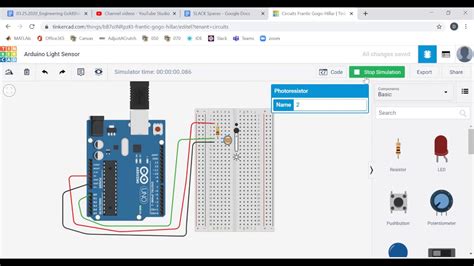 TinkerCAD Part 3 Reading A Light Sensor PhotoResistor With Arduino