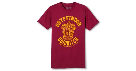 Mens Harry Potter Gryffindor Quidditch Team T Shirt Best Harry