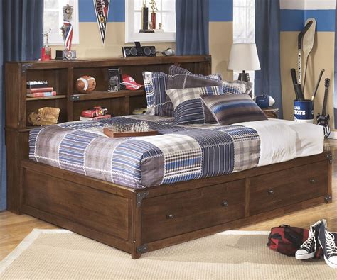 Browse our collection of full beds badcock has plenty of full size mattresses and full box springs to complete your perfect bedroom. Delburne Bookcase Studio Bed Full Size | Bookcase bed ...