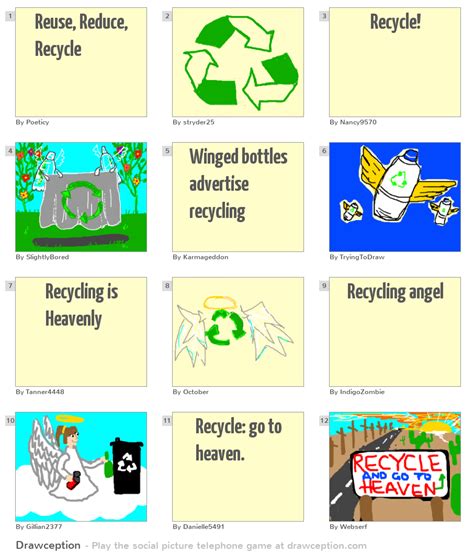 Distribute the personal essay, reduce, reuse, recycle. Reuse, Reduce, Recycle - Drawception
