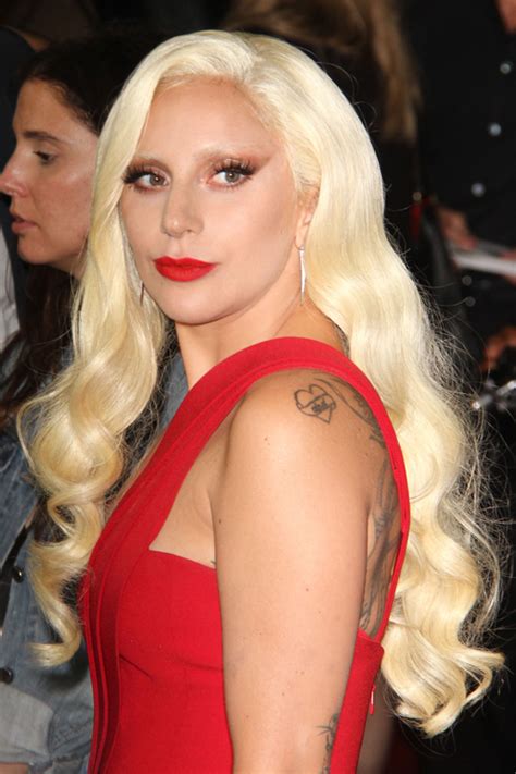 Lady Gaga Wavy Golden Blonde Barrel Curls Hairstyle Steal Her Style