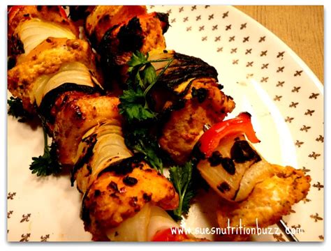 Middle Eastern Chicken Kebabs With Curicumin Power Sues Nutrition Buzz