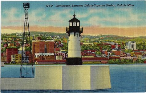 Lighthouse Entrance Duluth Superior Harbor Duluth Minn Sentinel