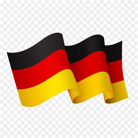 Waving Germany Flag Icon Isolated On Transparent Background Png