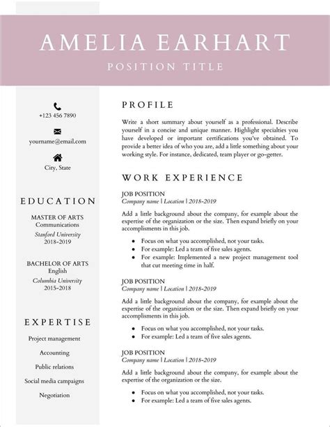 Spruce up your career portfolio with the help of a resume template today. Resume Template Doc | louiesportsmouth.com