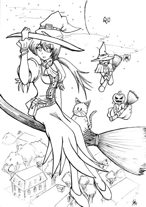 On Deviantart Witch Coloring