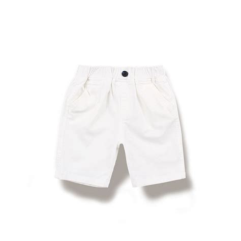 Lcjmmo Toddler Boy Shorts Summer Solid Color Casual Cotton White Baby