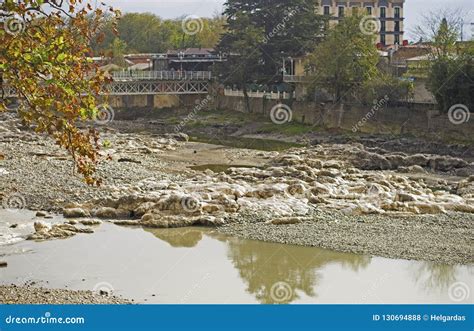 Kutaisi Rioni River Georgia Stock Photo Image Of Building