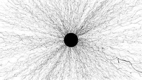 Ink Bw Abstract Black White Eclipse Black Hole Fiction The