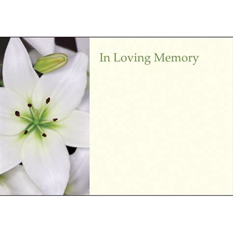 Funeral And In Loving Memory Floristry Message Cards Flowers And Floral
