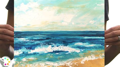 Acrylic Ocean Painting Ideas Janna Findley